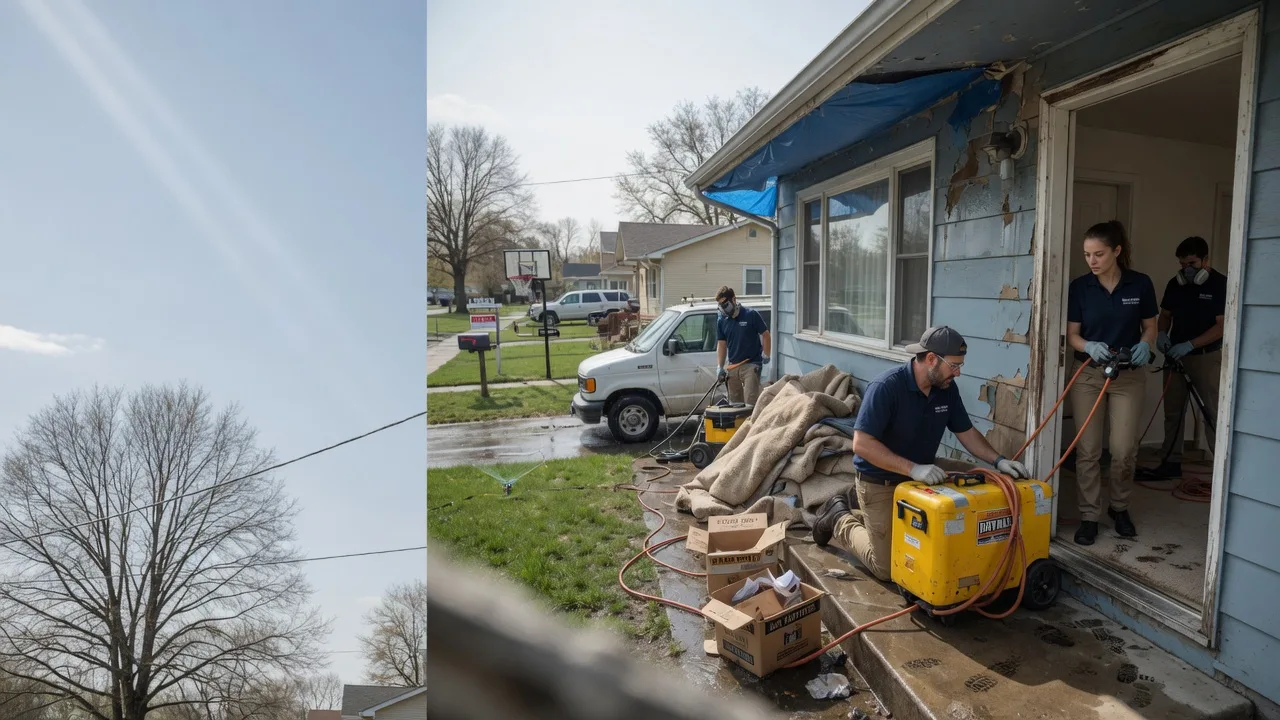 Basement Flood Cleanup in Mill Shoals, IL near me
